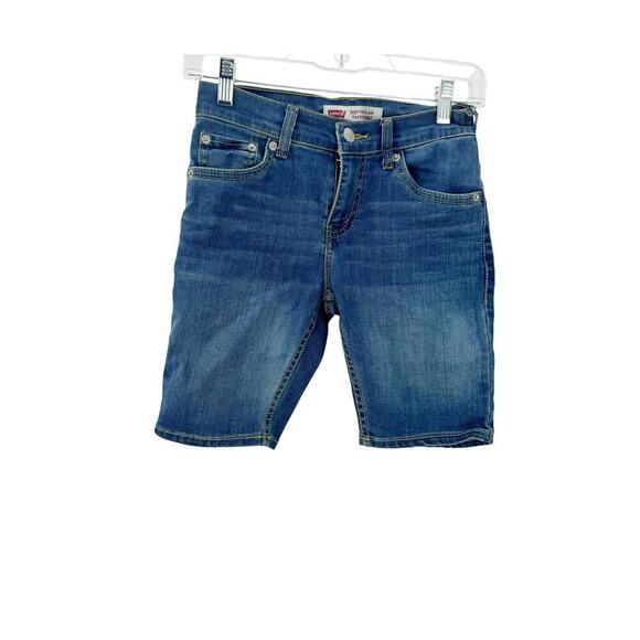 Levi's Kids/Boy's High Rise Denim Shorts Medium Wash Blue Size 10 REG - Picture 1 of 11